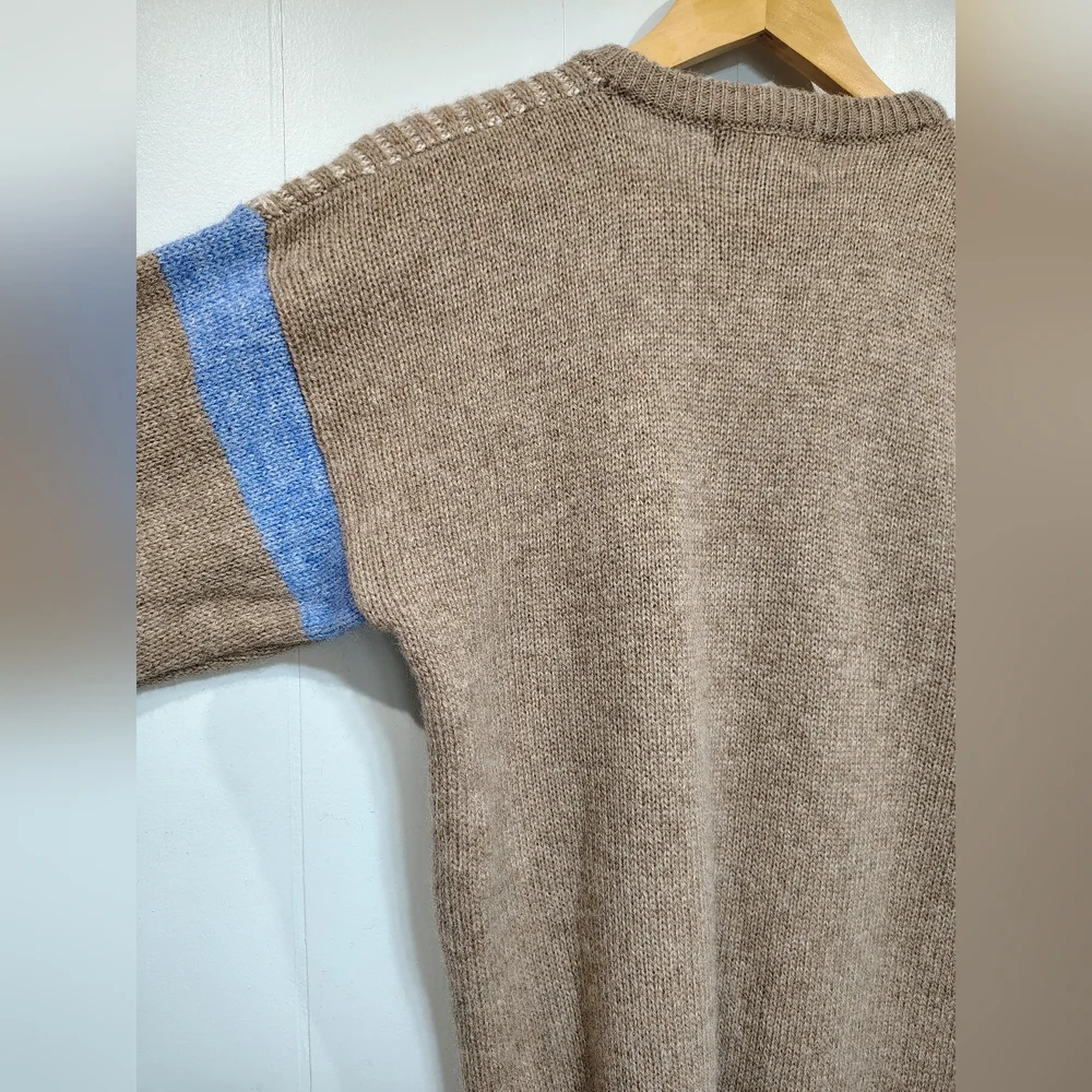 Northwestern Knitting Co Wool Sweater Mens Medium Geometric‎ Colorblock
